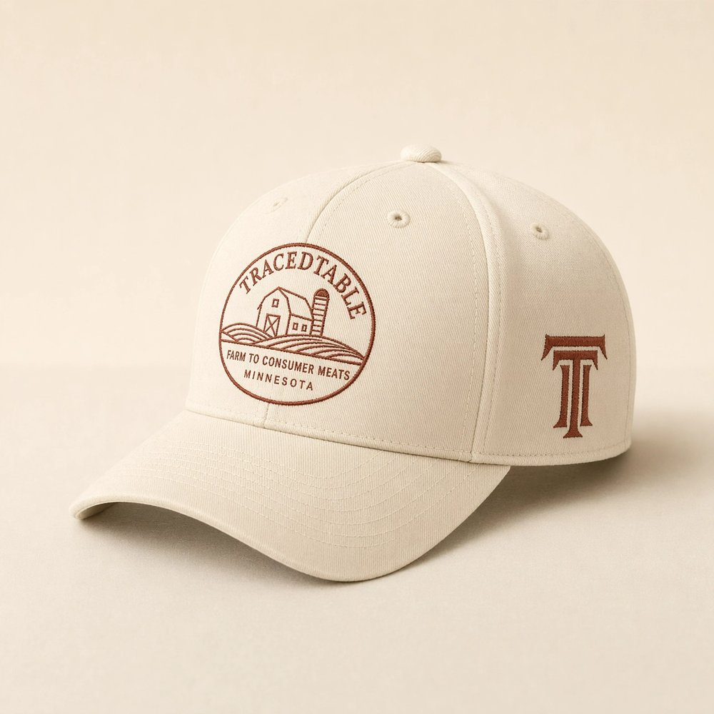 TracedTable hat in cream