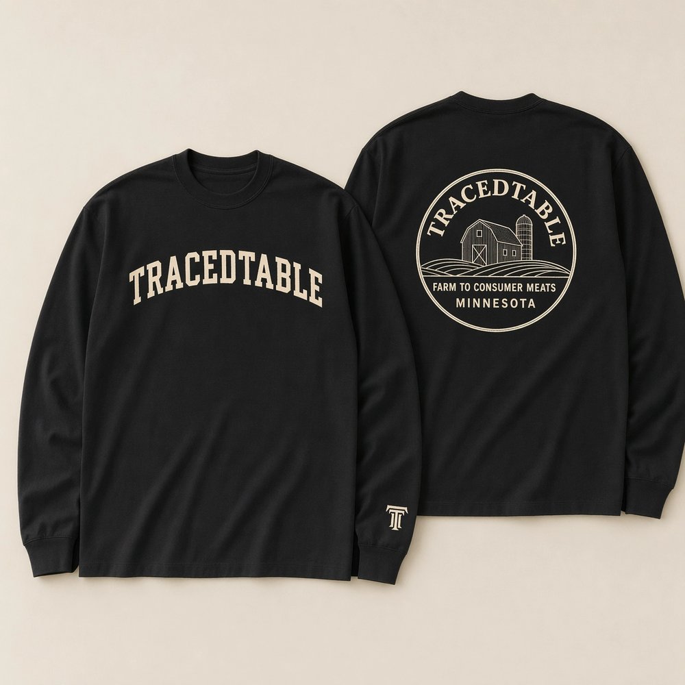 TracedTable long sleeve in black