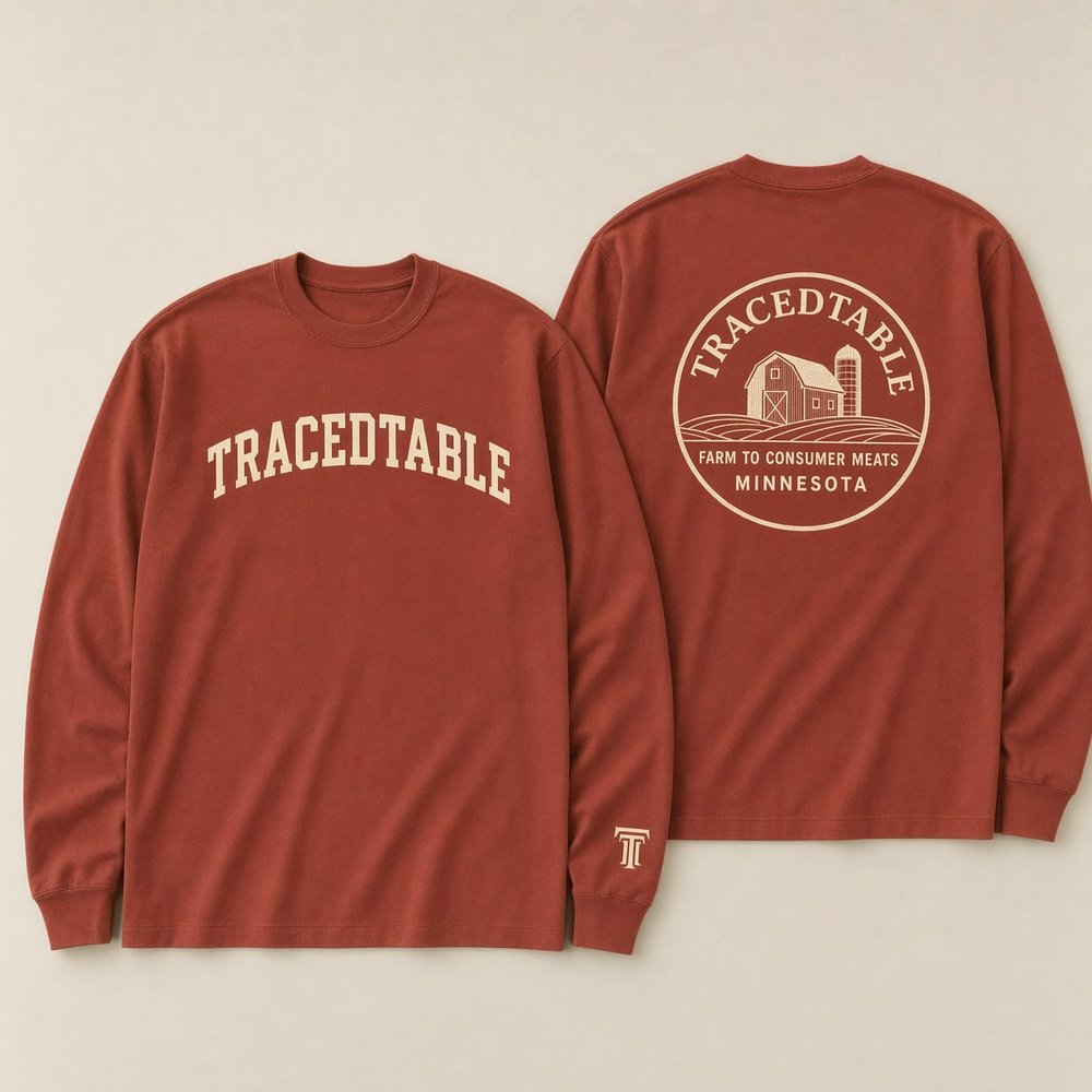 TracedTable long sleeve in barn red